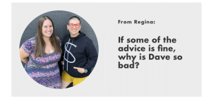 Regina and Angela with the title of the post in text